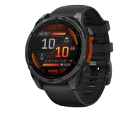 Zegarek sportowy Garmin fenix 8 AMOLED 47mm szary z czarnym paskiem